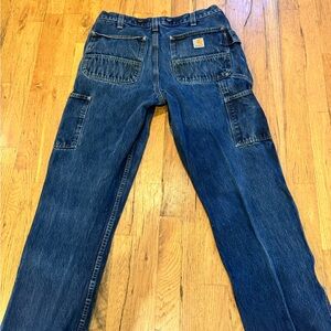 Carhartt Men's Relaxed Fit double knee work pants jeans 33x32 carpenter style